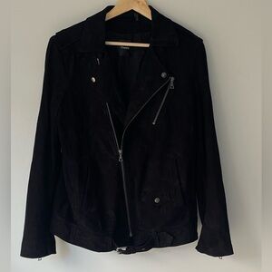 Theory Tralsmin Lamb Suede Jacket